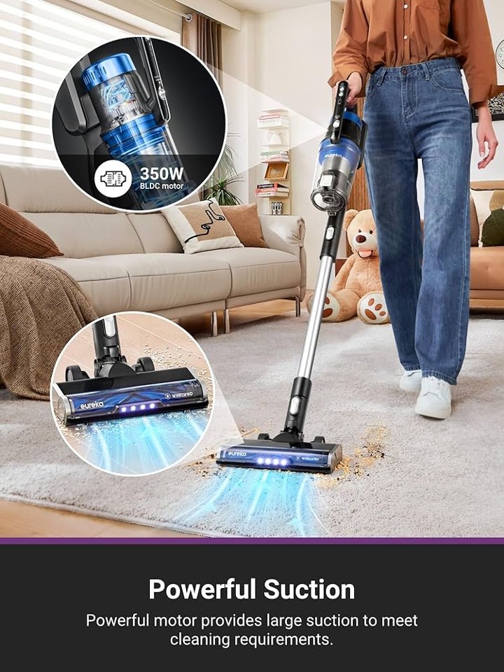 Discover Eureka Stylus Lightweight Cordless Vacuum Cleaner_ Powering Cleaning with 350W