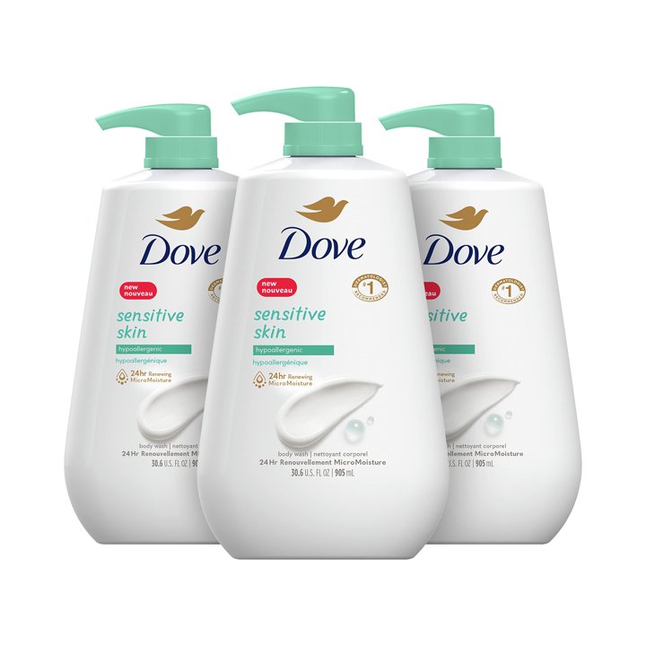 The Dove Body Wash Pump for Sensitive Skin_ 34 Ounces