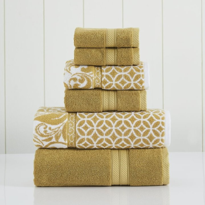 100_ Turkish Cotton Pacific Coast Textiles 6-Piece Towel Set_ 700 GSM