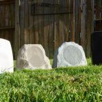 Waterproof_bluetooth_outdoor_speakers_with_spikes_perfect_for_planters_and_lawns