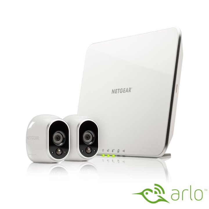 arlo - smart home indoor_outdoor wireless high-definition security cameras _4-pack_ - white_black