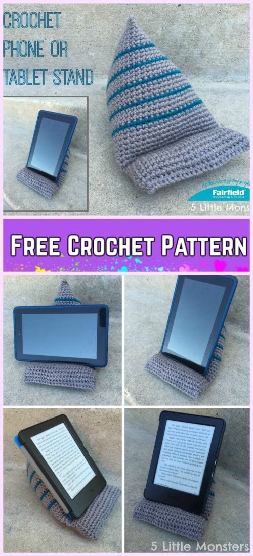 crochet tablet stand pattern