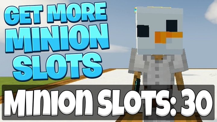 how to get more minion slots in hypixel skyblock