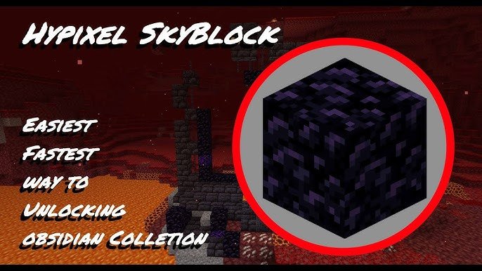 how to get obsidian in hypixel skyblock