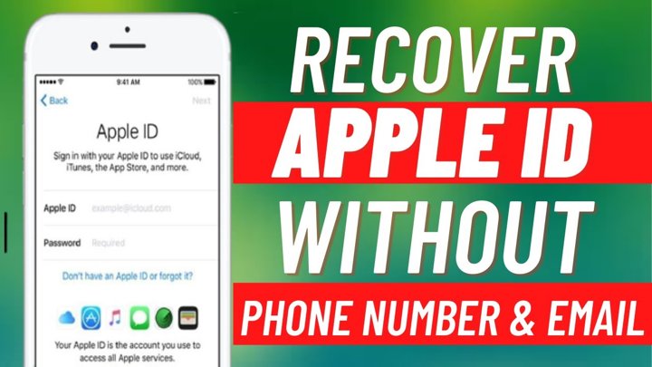 how to recover apple id without phone number_1