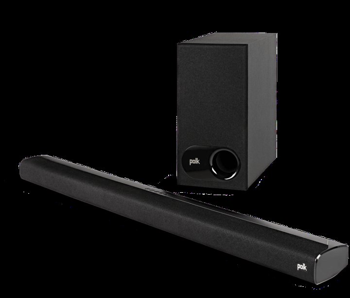 polk audio - 2_1-channel soundbar system with 5-1_4_ wireless subwoofer - black