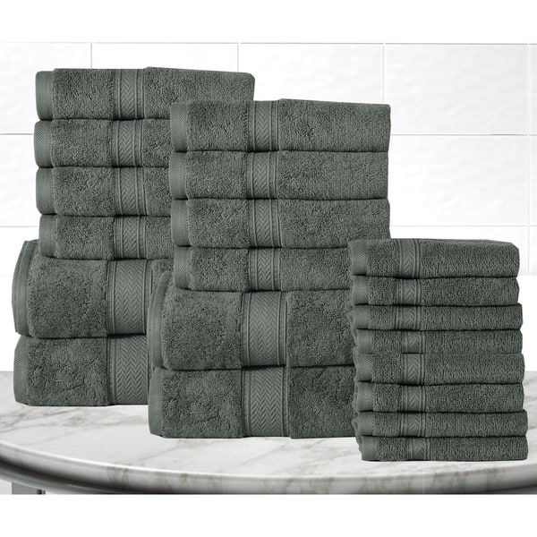 100_ Cotton Luxury Towel Set - Casa Platino 16-Piece_ 600 GSM