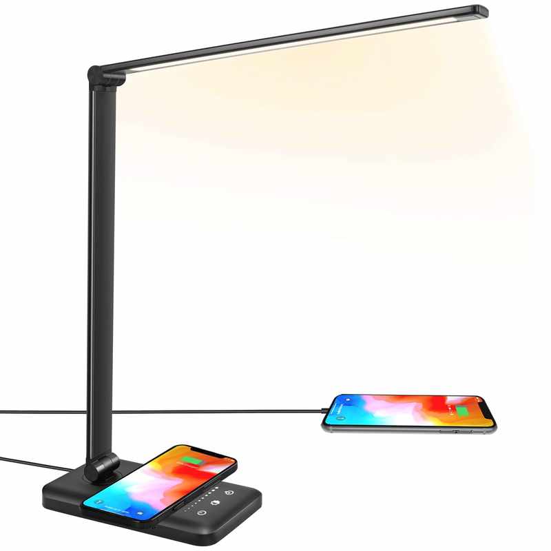 Desk Lamp with Wireless Phone Charger