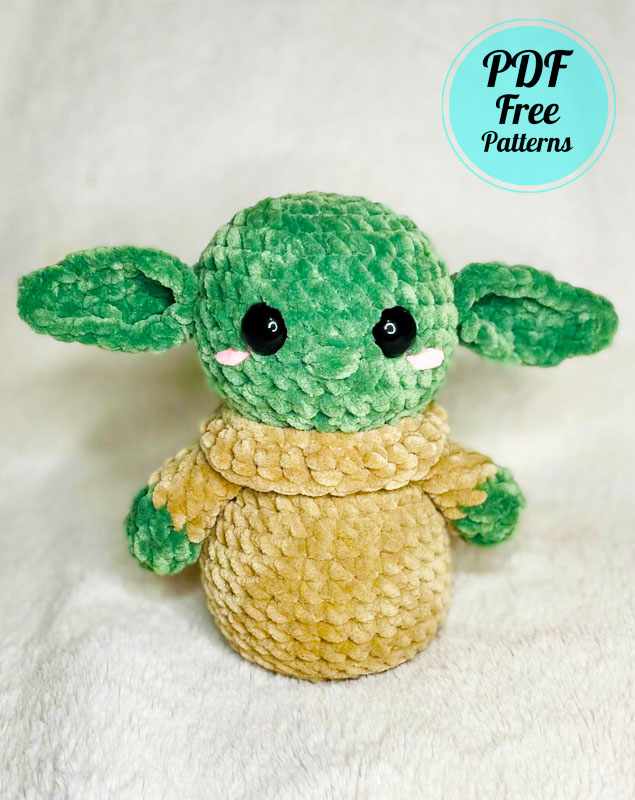 Free Baby Yoda Plush Crochet Pattern