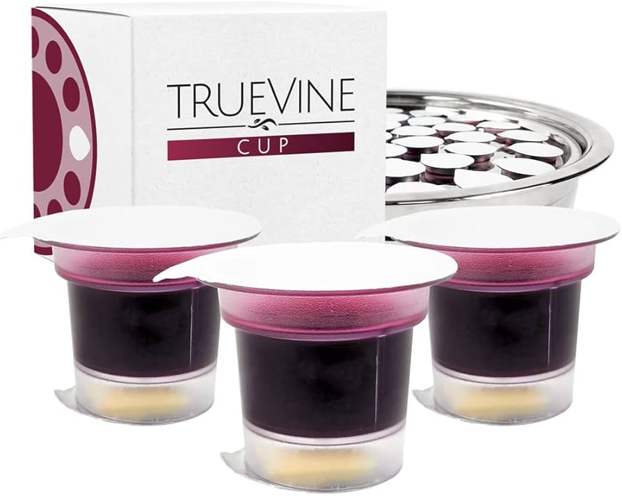 White Grape Juice Communion Cup and Wafer Set
