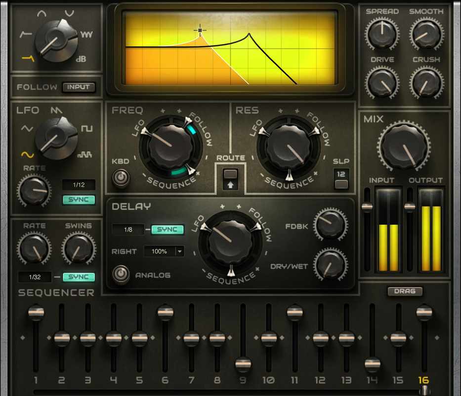 bass Envelope Filter Plugin