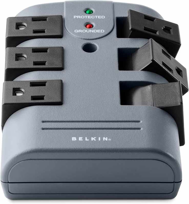 Belkin 6-Outlet Pivot-Plug Wall Mount Power Strip Surge Protector