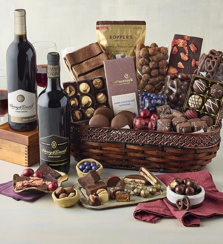 Best Wine and Chocolate Gift Baskets