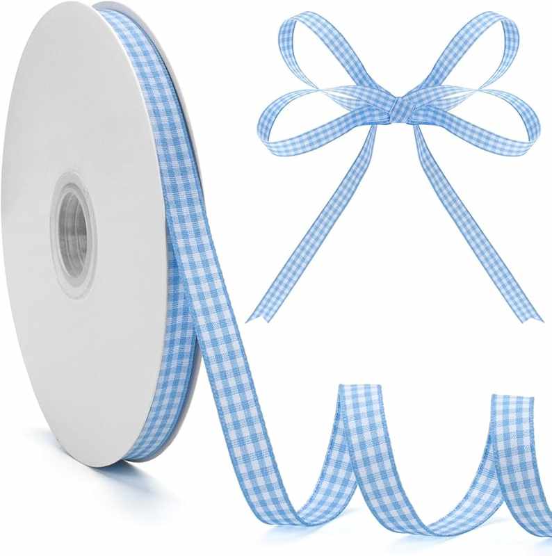 Blue Buffalo Plaid Ribbon