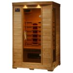 Coronado_deluxe_infrared_sauna_with_hemlock_finish_for_two_people_featuring_5_ceramic_heaters