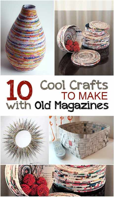 Creative Crafts Using Old Magazines