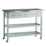 Modern_homcom_kitchen_island_with_stainless_steel_top_boost_your_cooking_space