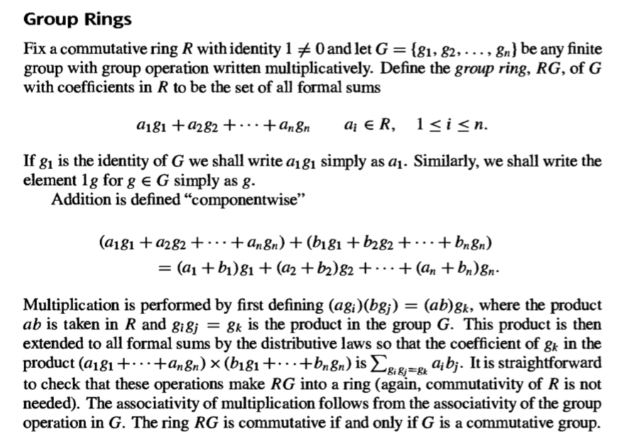 a Zz Module Group Ring