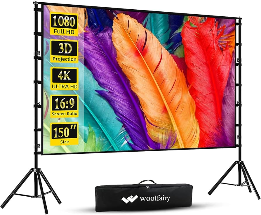portable projector screen amazon