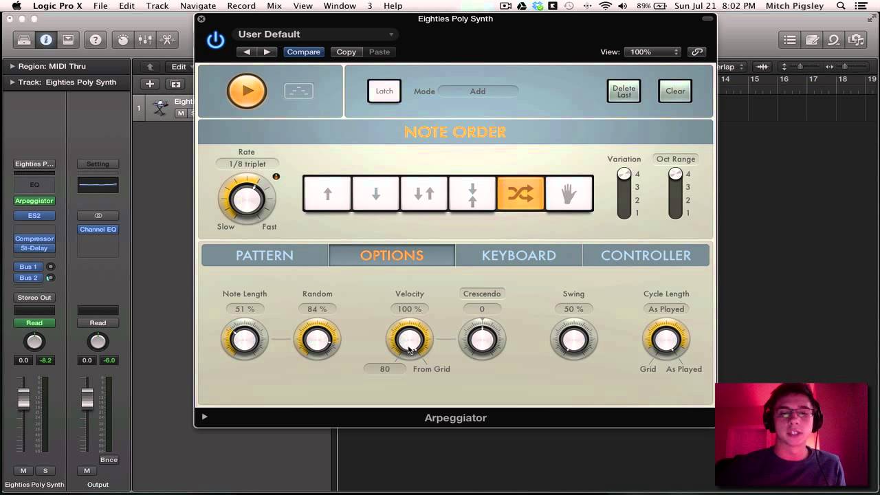 Arpeggiator Logic Pro X