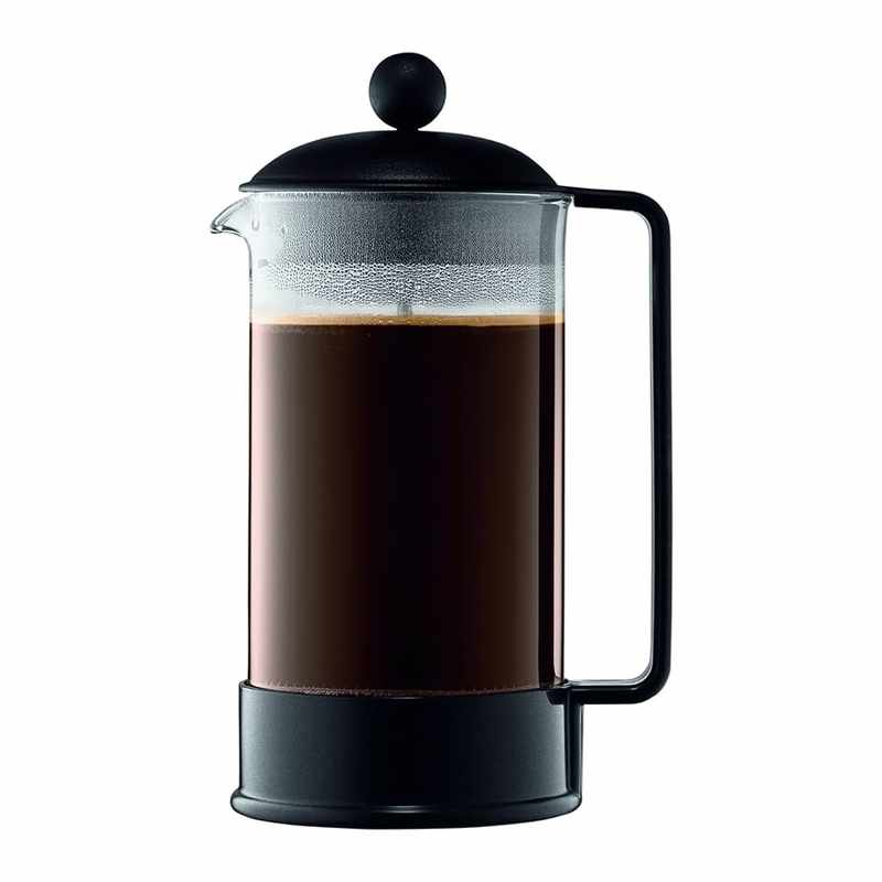 Bodum Brazil French Press Coffee Maker_ 34 Ounce_ 1 Liter_ _8 Cup__ Black