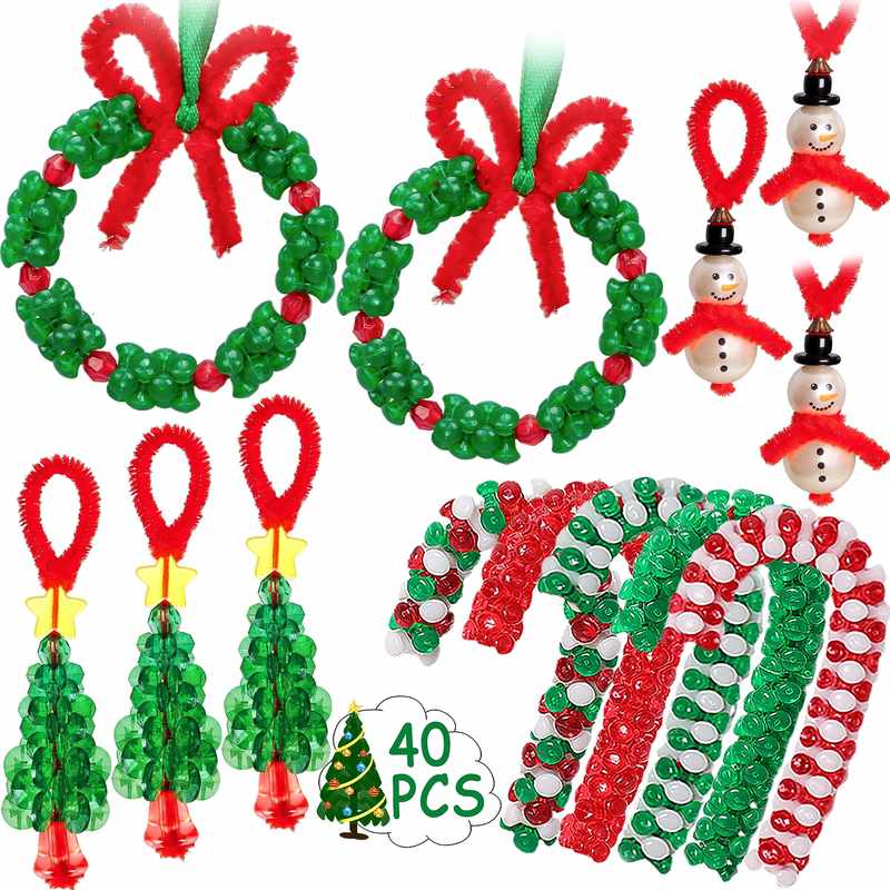 Make Your Own Beaded Christmas Tree Ornaments Kits