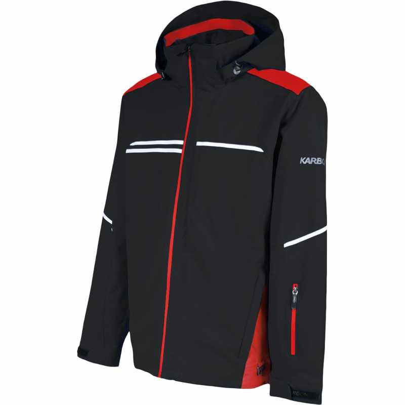 Mens Karbon Aluminum Ski Jacket White