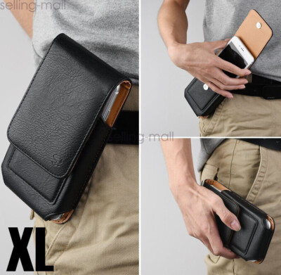 cell Phones Vertical Leather Case Pouch Cover Belt Clip Holster with Card Holder